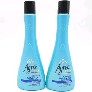 2x Bottles Agree Pro Salon Quality Moroccan Argan Oil Conditioner Restoring 12.5